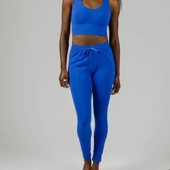 Zyia - Blue Confluence Zipper Joggers - Picture 10 of 14